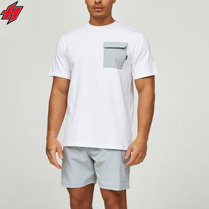 Ensemble de t-shirts en maille respirante et légère pour l'été nouvel arrivage de t-shirts avec logo réfléchissant personnalisé pour hommes - Product Image 1