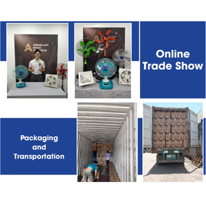 Sankyo Ventilateur mural de 16 pouces Modèle en plastique à cinq pales Contrôle mécanique Couleur verte Prise américaine Table Option d'installation Alimentation électrique - Product Image 3