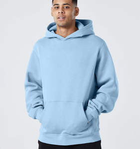 Mencustom en blanco francés Terry casual streetwear Sudadera con capucha Crop Boxy pullover Style sudaderas con capucha unisex de talla grande significa hombro caído - Product Image 6
