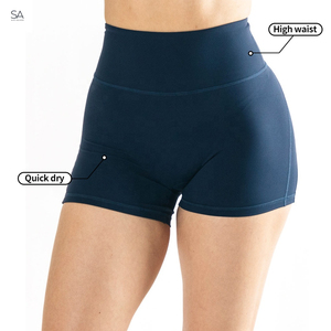 2025 femmes léger taille haute Jogging formation Shorts respirant Logo Pakistan ventre contrôle Logo personnalisé Yoga pantalon court - Product Image 3