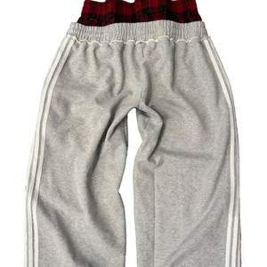 <b>Men's</b> High-Waisted Street Fashion Baggy Track Pants Curved Straight Knit Sweatpants Casual Canvas Eco-Friendly Breathable - Product Image 6