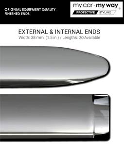 Moulures latérales hybrides pour carrosserie - Ajustement universel compatible avec toutes les marques et modèles (Lots de 2) [Kit à construire soi-même] - Product Image 6