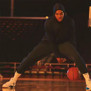 เสื้อฮู้ดกันหนาวแบบมีซิปสำหรับผู้ชายมีฮู้ดสำหรับฝึกบาสเก็ตบอลแบบมีฮู้ดระบายอากาศได้ดีมีลายแบบถักกันน้ำ - Product Image 6