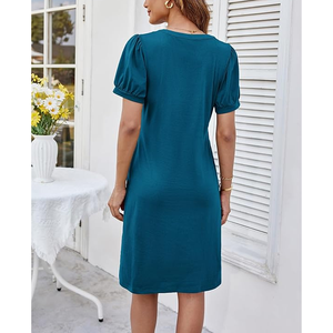 Femmes 2025 Sexy col en V Wrap précipité élégant coton respirant Cocktail soirée soirée robes de boîte de nuit - Product Image 5