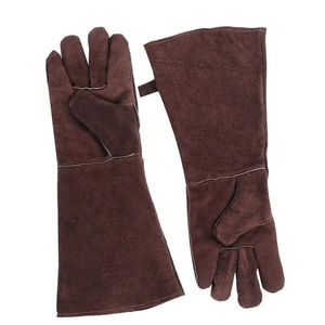 Professionally Full <b>Finger</b> Cowhide Leather Welding <b>Gloves</b> Heavy Duty Comfortable Hand Grips Protective Breathable Welding <b>Gloves</b> - Product Image 2