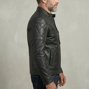 Chaqueta de Cuero Premium para Hombre, con Acabado Cómodo, Construcción Duradera, Logotipo Personalizado, Prenda Exterior de Cuero Genuino con Acabado Suave - Product Image 4