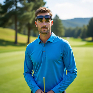 Polo de Golf de verano para hombre, Polo de manga larga para hombre, para correr, ejercicio físico, Polo atlético de secado rápido para hombre - Product Image 6