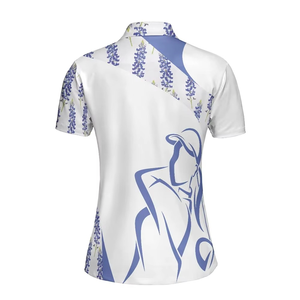 Camiseta Polo de Manga Corta con Logotipo Personalizado para Mujer, Camisetas de Golf de Punto con Estampado, Precio al por Mayor - Product Image 4