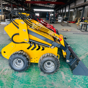 Spedizione gratuita Mini Skid Steer Loader secchio Trencher aratro rotante cina CE/EPA/EURO 5 cingoli trattore caricatore motore pompa