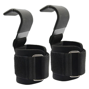 Men Women Bodybuilding Power Weight <b>Lifting</b> Hooks, Pull Ups Deadlifts Weightlifting Grip Wrist <b>Straps</b> - Product Image 5