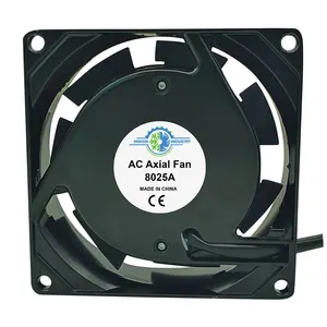 120V AC 80mm x 25mm גבוהה מהירות צירי מאוורר, 8025A, קירור אוורור פליטה פרויקטים