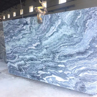 Dalles de marbre Dolomite bleu Volga au design moderne, flammées, écologiques, imperméables, pour comptoirs et revêtements de sol de villas, hôtels et cuisines