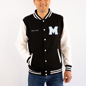Unisex Vintage <b>Retro</b> Baseball Cropped Varsity <b>Jacket</b> for Men Stand Custom LOGO Letterman Chenille Embroidery Patch Men's - Product Image 1