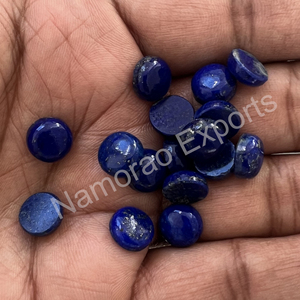 Lapis-lazuli naturel 4x4 mm Cabochon rond Toutes tailles disponibles Dos plat Fabrication de bijoux Pierre Pierres précieuses en vrac - Product Image 4