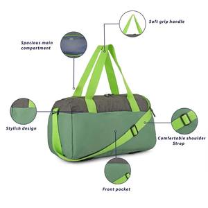 Precio al por mayor impermeable plegable gimnasio bolsa de lona para deportes al aire libre fútbol americano bolsa de viaje con cremallera de moda bolsas de gimnasio - Product Image 6