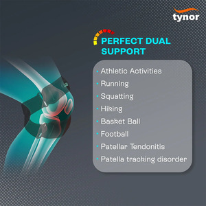 Support de genou double patellaire OEM avec sangle élastique réglable et tissu doux et respirant pour l'entraînement sportif, la gym et les activités de plein air - Product Image 2