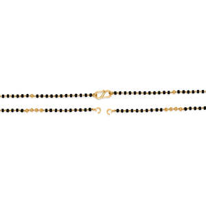 Chaîne de mangalsutra plaquée or perlé pour femmes, cadeau de mariage - Product Image 4