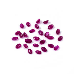 Rubis africain naturel, ovales calibrés 3x5mm 4x6mm, pierres précieuses en vrac, taille brillant, pierre de lune, turquoise, opale, matériau, pierre précieuse rouge - Product Image 1