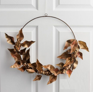 High Quality Eco-Friendly Xmas Wreath Handmade Metal Flowers & Leaves Wreath Direct from <b>Manufacturer</b> & Supplier - Product Image 2