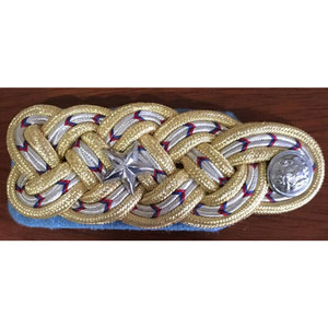 แผ่นประดับไหล่สีทองเงิน ปี 2024 ทำจากผ้าฝ้ายผสมโพลีเอสเตอร์ สำหรับเครื่องแบบนักบิน ระดับเจ้าหน้าที่  ผลิตโดย WOK INDUSTRIES รับผลิตแบบ OEM - Product Image 3