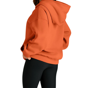 Sudadera con capucha de lana de algodón HeavyGSM 100% para mujer, sudadera de invierno más vendida, diseño bordado, transpirable, cómoda, alta - Product Image 6