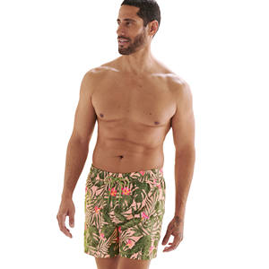 Pantalones cortos de playa para hombre de alta calidad 100% poliéster personalizado impresión por sublimación completa transpirable tejido de punto elástico frente informal - Product Image 2