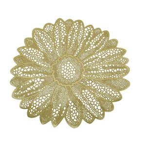 Fabricante a granel de juego de 6 manteles metálicos de Color dorado con color personalizado con medidas 40x40 cm a precios mayoristas - Product Image 5