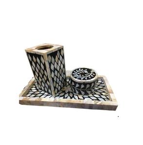 Craft Valley <b>Bone</b> Inlay Bakhoor Burner Tray Set-Durable Customizable Options Indian Incense Scented - Product Image 4