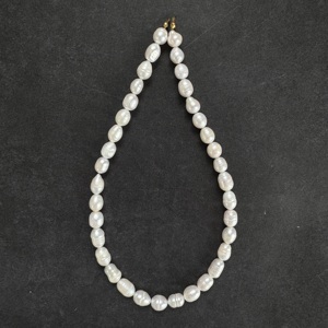 Collana girocollo estiva da donna con <span class=keywords><strong>perle</strong></span> barocche <span class=keywords><strong>lunghe</strong></span> e agata colorata, placcata oro 18 carati, con catena <span class=keywords><strong>di</strong></span> prolunga, ideale come regalo - Product Image 4