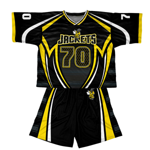 ชุดลาครอสแบบพิมพ์ลายซับลิเมชั่นขายดีที่สุด ผ้าโพลีเอสเตอร์ 100% เย็บอย่างประณีต สวมใส่สบาย เสื้อและกางเกงขาสั้นสำหรับผู้ชาย - Product Image 3