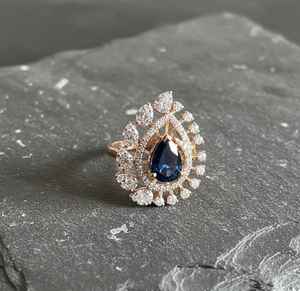 Anillo Fino de Plata 925 con Diamante Moissanita Moderno y Piedra Púrpura, Superventas - Product Image 2