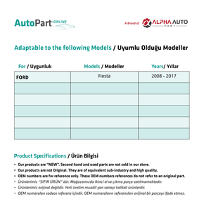 Levier de commande de climatisation pour Ford Fiesta (2008-2017) - Product Image 2