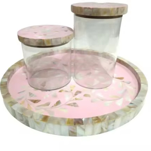 Boîte en acrylique cristal de luxe avec nacre Cadeau haut de gamme pour les célébrations de l'Aïd - Product Image 1