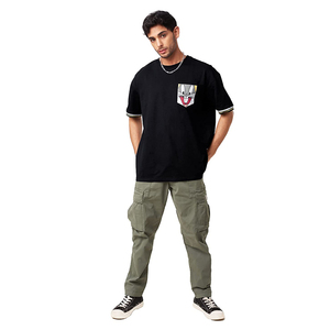 Camisetas de Manga Corta para Hombre en Oferta, Color Negro, Algodón y Poliéster, para Adultos, con Diseño Impreso Personalizado - Product Image 4