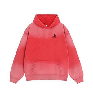 Vente en gros de sweats à capuche délavés à l'acide de haute qualité pour hommes sweats à capuche décontractés à la mode en peluche épaissie à manches longues - Product Image 4