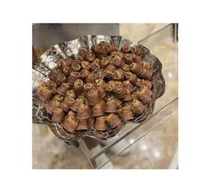 Bol de service à chocolat arabe fait à la main en métal poli de forme ronde pour la décoration de la maison et de la fête durable et écologique - Product Image 3