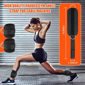 Correas de Tobillo Ajustables de Neopreno para Máquinas de Cable, Correa de Entrenamiento de Fitness Acolchada Resistente para Glúteos, para Hombres y Mujeres, Personalizable - Product Image 6