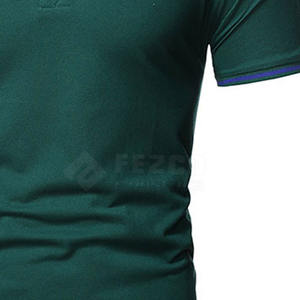 El mejor diseño Precio barato Material de poliéster Mangas cortas Hombres Peso ligero Polo Camiseta en venta - Product Image 5