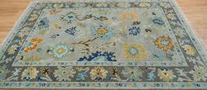 Tapis Oushak moderne fait main, couleur unie, laine, très résistant, lavable, antidérapant, taille personnalisable pour la maison et le bureau - Product Image 5