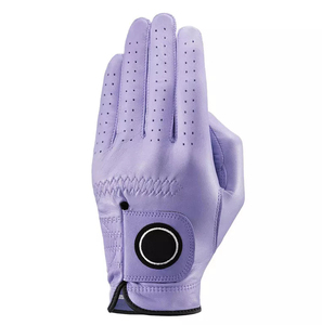 Gant de golf hybride en cuir de qualité supérieure et cuir véritable pour femmes avec ligne de doigts, demi-cuir, en peau de mouton - Product Image 5