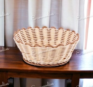 Elegant 100% Eco-Friendly <b>Bamboo</b> Rattan Wicker Fruit <b>Basket</b> Handmade with New Designs - Product Image 1