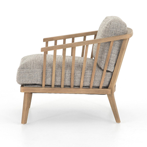 Chaise longue de jardin en bois de teck massif avec coussin Nouveaux modèles Design de mobilier d'extérieur-Patrice - Product Image 4