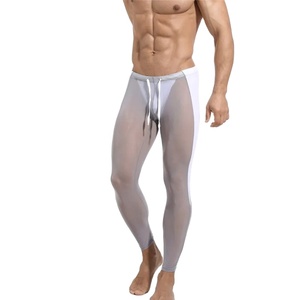 Men Elastic Waist Polyester Breathable Skin <b>Tight</b> High Quality Durable Sporty Running Leggings - Product Image 4