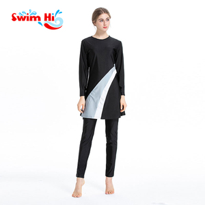 Long Sleeve Modest Swimwear for Muslim <strong>Women</strong> Included Hijab and Full Cover Modest <strong>Swim</strong> <strong>Skirt</strong> - Product Image 1
