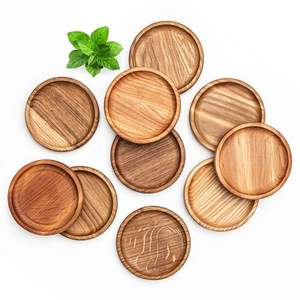 Juego de Posavasos de Madera Modernos y Duraderos, Pulidos a Mano, con Forma Personalizable, para Decoración de Mesa Premium en Comedores y Salas de Estar - Product Image 1