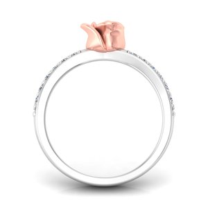 Bagues de mariage Rose Labgrown Diamond Round Brilliant Cut Ring Romantic IGI Certified for Women and Girls Anniversary & Party - Product Image 2