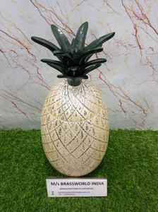 Vente en gros d'urne funéraire en aluminium en forme d'ananas de style américain Fournitures funéraires en bois avec métal laiton pour cendres humaines - Product Image 3