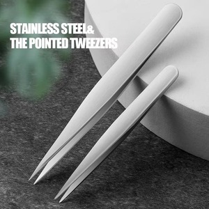 High Quality <b>Eyelash</b> Extension Tweezers Precision Fine Tips Beauty Tool Stainless Steel Smooth Accurate Lash <b>Application</b> Durable - Product Image 2