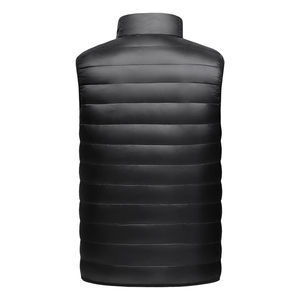 Chaqueta de invierno transpirable de alta calidad para hombre con diseño de bordado personalizado al por mayor chaleco acolchado sin mangas estilo callejero con soporte - Product Image 4