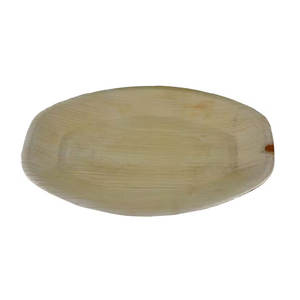 100% naturel feuille de palmier vaisselle jetable biodégradable plateaux ovales 37X23 cm pour les occasions de mariage de fête - Product Image 4